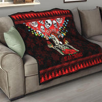 Skull Christmas Quilt When You Are Dead Inside But It Is Christmas - Wonder Print Shop
