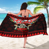 Skull Christmas Sarong When You Are Dead Inside But It Is Christmas - Wonder Print Shop