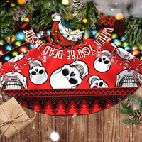 Skull Christmas Tree Skirt When You Are Dead Inside But It Is Christmas - Wonder Print Shop