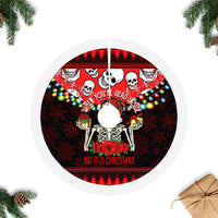 Skull Christmas Tree Skirt When You Are Dead Inside But It Is Christmas - Wonder Print Shop