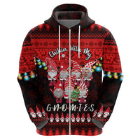 Chilling With My Gnomies Christmas Hoodie Dress Gnomie Friend Xmas Vibes - Wonder Print Shop