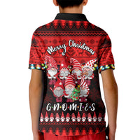 Chilling With My Gnomies Christmas Kid Polo Shirt Gnomie Friend Xmas Vibes - Wonder Print Shop