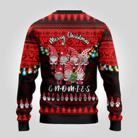 Chilling With My Gnomies Christmas Ugly Christmas Sweater Gnomie Friend Xmas Vibes - Wonder Print Shop