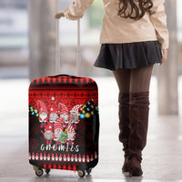 Chilling With My Gnomies Christmas Luggage Cover Gnomie Friend Xmas Vibes - Wonder Print Shop