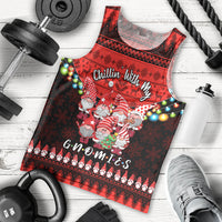 Chilling With My Gnomies Christmas Men Tank Top Gnomie Friend Xmas Vibes - Wonder Print Shop