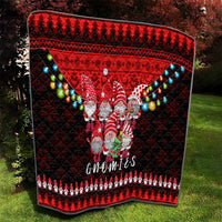 Chilling With My Gnomies Christmas Quilt Gnomie Friend Xmas Vibes - Wonder Print Shop