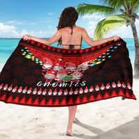 Chilling With My Gnomies Christmas Sarong Gnomie Friend Xmas Vibes - Wonder Print Shop
