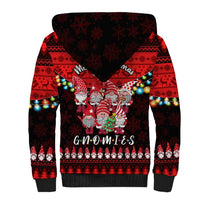 Chilling With My Gnomies Christmas Sherpa Hoodie Gnomie Friend Xmas Vibes - Wonder Print Shop