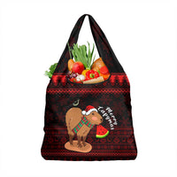 Capybara Christmas Grocery Bag Merry Capymas