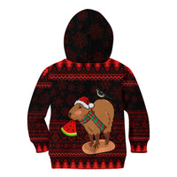 Capybara Christmas Kid Hoodie Merry Capymas - Wonder Print Shop