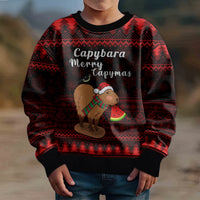 Capybara Christmas Kid Ugly Christmas Sweater Merry Capymas - Wonder Print Shop
