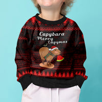 Capybara Christmas Kid Ugly Christmas Sweater Merry Capymas - Wonder Print Shop