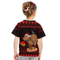 Capybara Christmas Kid T Shirt Merry Capymas - Wonder Print Shop