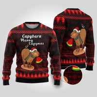 Capybara Christmas Ugly Christmas Sweater Merry Capymas - Wonder Print Shop