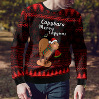 Capybara Christmas Ugly Christmas Sweater Merry Capymas - Wonder Print Shop