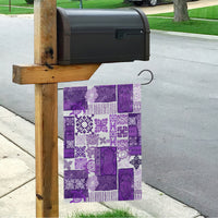 Hawaiian Quilt Garden Flag Tiki Tropical Retro Purple Version - Wonder Print Shop