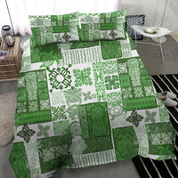 Hawaiian Quilt Bedding Set Tiki Tropical Retro Green Version - Wonder Print Shop
