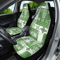 Hawaiian Quilt Car Seat Cover Tiki Tropical Retro Green Version - Wonder Print Shop