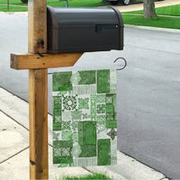 Hawaiian Quilt Garden Flag Tiki Tropical Retro Green Version - Wonder Print Shop