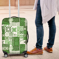 Hawaiian Quilt Luggage Cover Tiki Tropical Retro Green Version - Wonder Print Shop