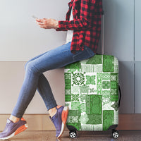Hawaiian Quilt Luggage Cover Tiki Tropical Retro Green Version - Wonder Print Shop