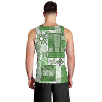 Hawaiian Quilt Men Tank Top Tiki Tropical Retro Green Version - Wonder Print Shop