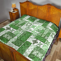 Hawaiian Quilt Quilt Tiki Tropical Retro Green Version - Wonder Print Shop