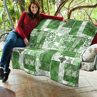 Hawaiian Quilt Quilt Tiki Tropical Retro Green Version - Wonder Print Shop