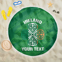 Custom Ireland Cricket Beach Blanket Irish Celtic Knot - National Color - Wonder Print Shop