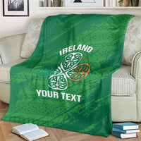 Custom Ireland Cricket Blanket Irish Celtic Knot - National Color