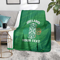 Custom Ireland Cricket Blanket Irish Celtic Knot - National Color