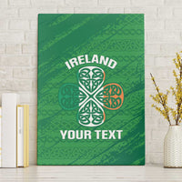 Custom Ireland Cricket Canvas Wall Art Irish Celtic Knot - National Color - Wonder Print Shop