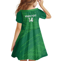 Custom Ireland Cricket Family Matching Short Sleeve Bodycon Dress and Hawaiian Shirt Irish Celtic Knot - National Color - Wonder Print Shop
