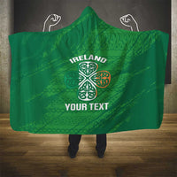 Custom Ireland Cricket Hooded Blanket Irish Celtic Knot - National Color