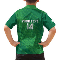 Custom Ireland Cricket Kid Hawaiian Shirt Irish Celtic Knot - National Color - Wonder Print Shop