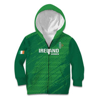 Custom Ireland Cricket Kid Hoodie Irish Celtic Knot - National Color - Wonder Print Shop