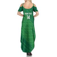 Custom Ireland Cricket Summer Maxi Dress Irish Celtic Knot - National Color - Wonder Print Shop