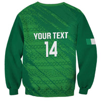 Custom Ireland Cricket Sweatshirt Irish Celtic Knot - National Color - Wonder Print Shop