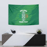 Custom Ireland Cricket Tapestry Irish Celtic Knot - National Color - Wonder Print Shop