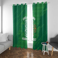 Custom Ireland Cricket Window Curtain Irish Celtic Knot - National Color - Wonder Print Shop
