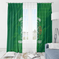 Custom Ireland Cricket Window Curtain Irish Celtic Knot - National Color - Wonder Print Shop