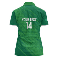 Custom Ireland Cricket Women Polo Shirt Irish Celtic Knot - National Color - Wonder Print Shop