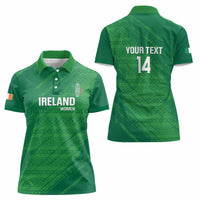 Custom Ireland Cricket Women Polo Shirt Irish Celtic Knot - National Color - Wonder Print Shop