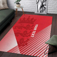 Custom England Cricket Area Rug Go Champions Sporty Style - Wonder Print Shop