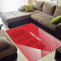 Custom England Cricket Area Rug Go Champions Sporty Style - Wonder Print Shop