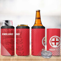 Custom England Cricket 4 in 1 Can Cooler Tumbler Go Champions Sporty Style - Wonder Print Shop