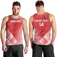 Custom England Cricket Men Tank Top Go Champions Sporty Style - Wonder Print Shop