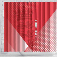Custom England Cricket Shower Curtain Go Champions Sporty Style