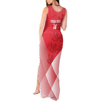 Custom England Cricket Tank Maxi Dress Go Champions Sporty Style - Wonder Print Shop