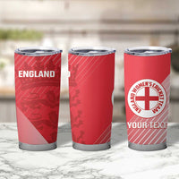 Custom England Cricket Tumbler Cup Go Champions Sporty Style - Wonder Print Shop